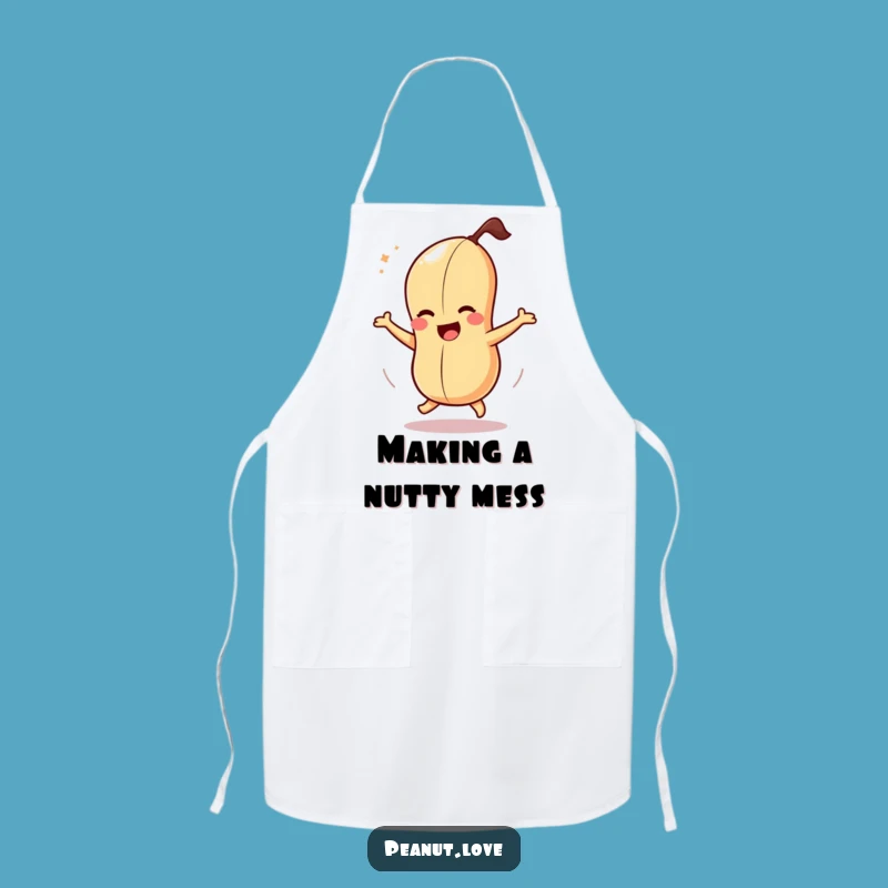 Funny Dizzy Peanut Apron: Kitchen Fun Spinning Character Wear