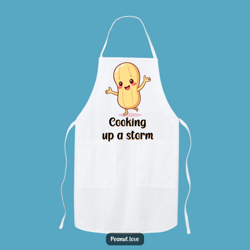 Funny Peanut Apron: Giggling Character Kitchen Wear for Cooks