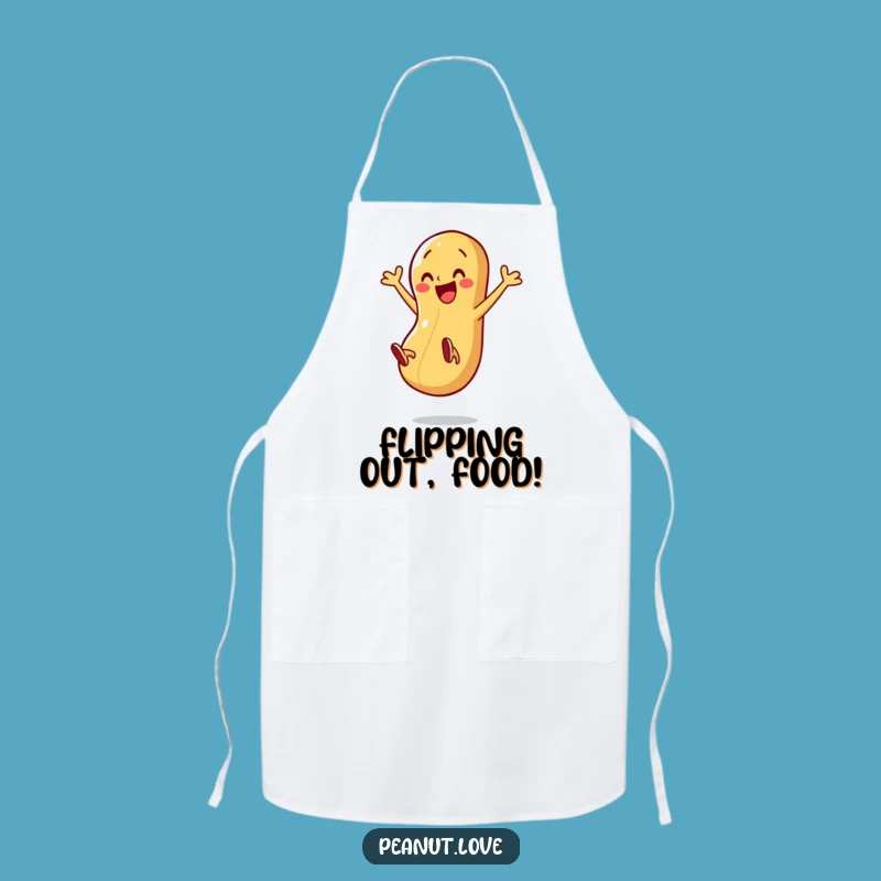 Funny Peanut Chef Apron: Energetic Character Kitchen Wear Gift