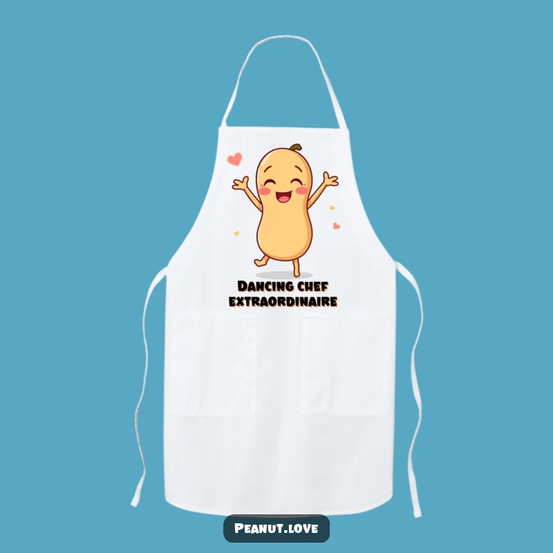 Funny Peanut Dance Apron: Chef's Grooves - The Perfect Funny Gift for Kitchen Fun!