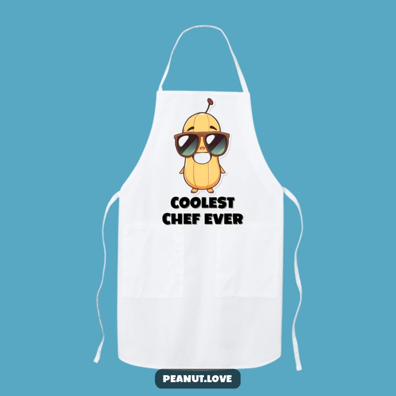Funny Peanut Sunglasses Apron - Cooking Up Laughs in the Kitchen