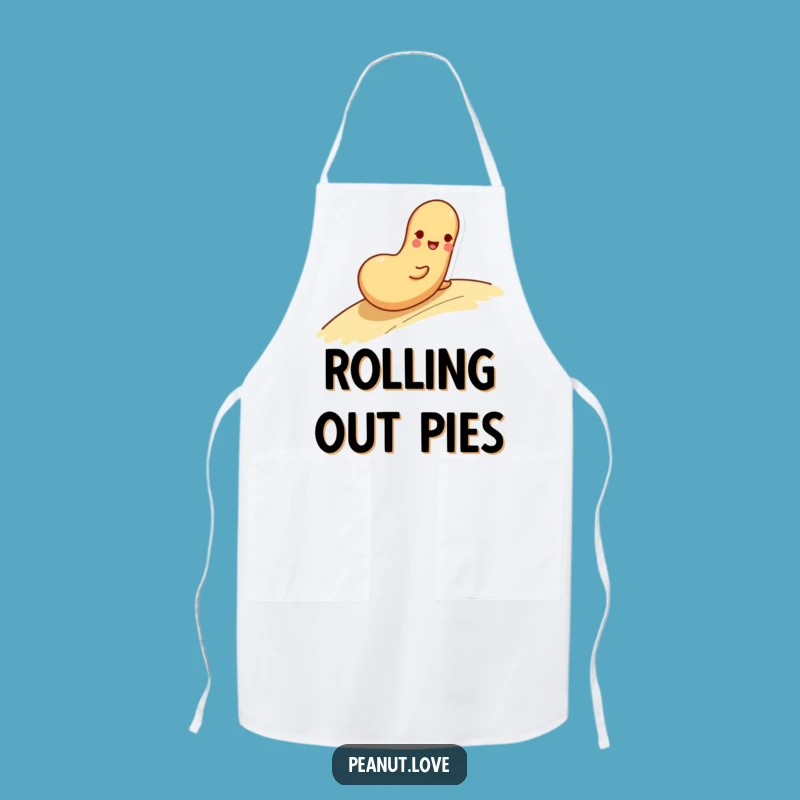 Funny Rolling Peanut Apron - Playful Kitchen Wear, Perfect Gift for Chefs