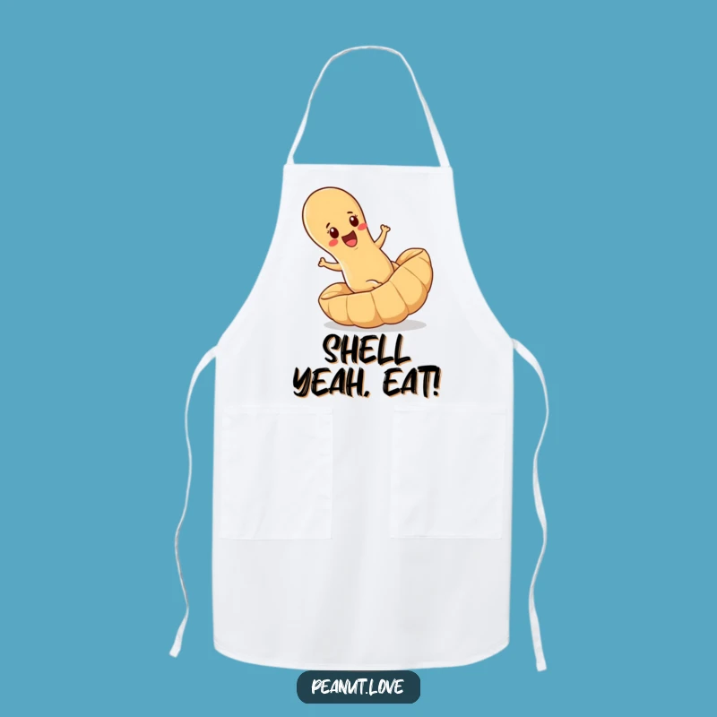 Funny Peanut Rolling Apron: Kitchen Fun, Hilarious Chef's Accessory, Joke Gift