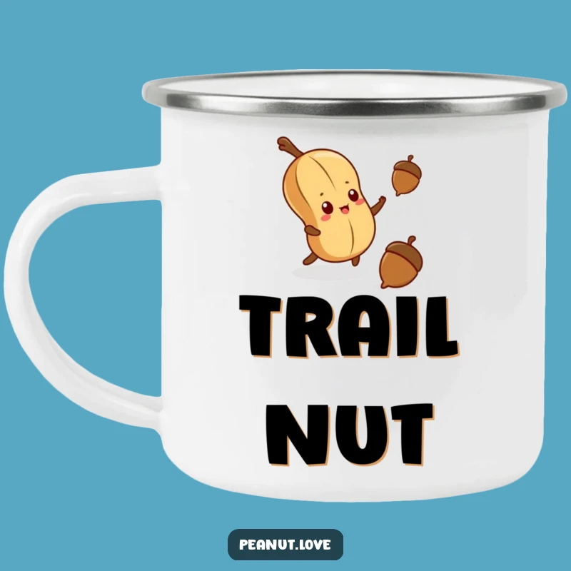 Funny Determined Peanut Camping Mug - Adventure Fuel for Your Quest