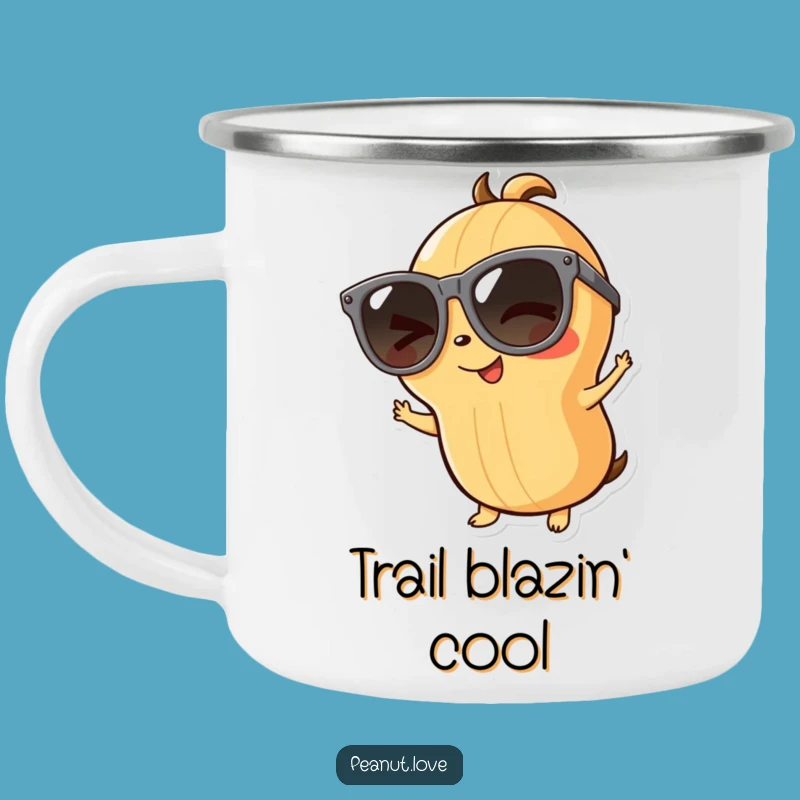 Funny Playful Peanut Camping Mug - Cool Adventures: A Hip Funny Gift