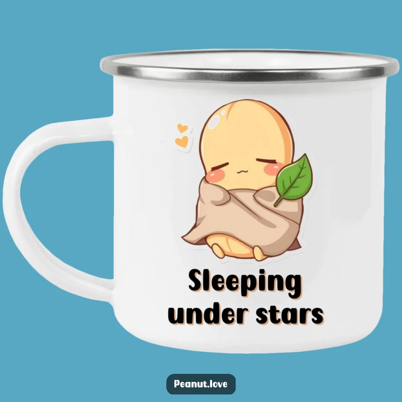 Funny Peanut Sleep Camping Mug: Sipping Snooze - Perfect Funny Gift for Campers!