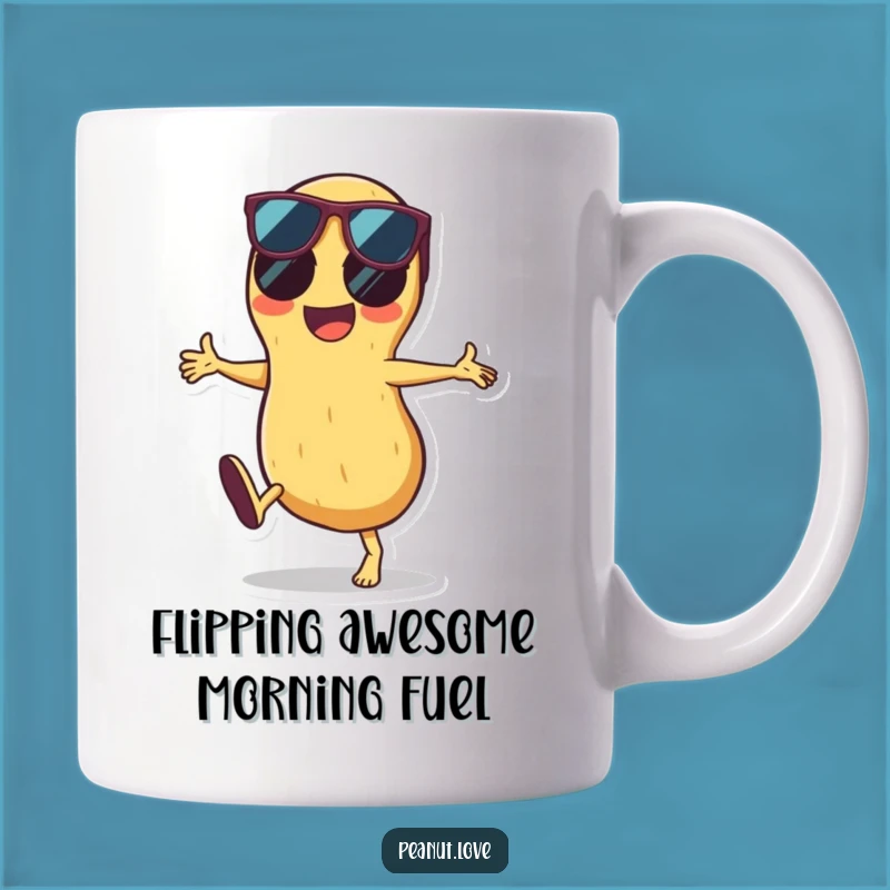 Funny Peanut Cartwheel Sunglasses Mug: The Perfect Hilarious Gift for a Cool Friend