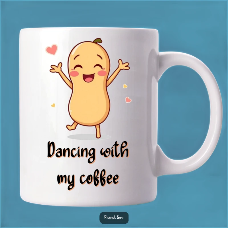 Funny Peanut Dance Mug: Joyful Nut Groover - Perfect Funny Gift for Happy People!