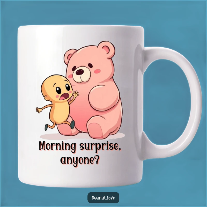 Funny Peanut Gummy Bear Mug: Hilarious Tripping Surprise Gift for Laugh Lovers