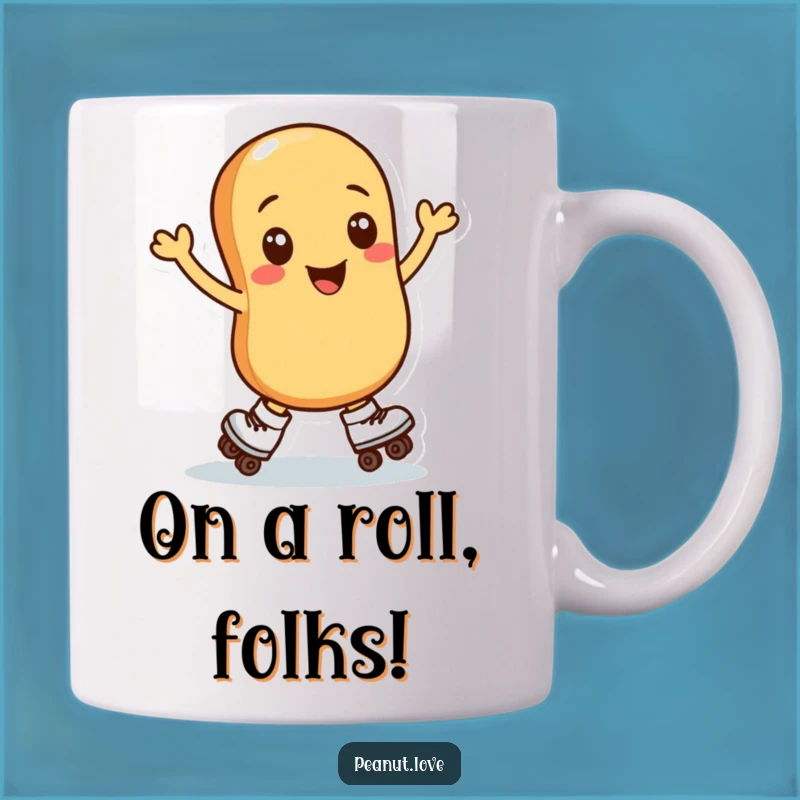 Funny Peanut Roller Skater Mug: A Hilarious Gift for Skating Fans and Nut Lovers