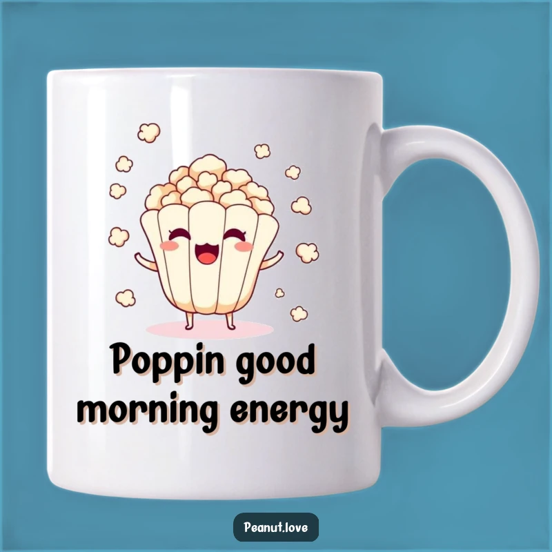 Funny Popcorn Kernel Mug: Surprise Pop, Hilarious Scattered Kernels Gift