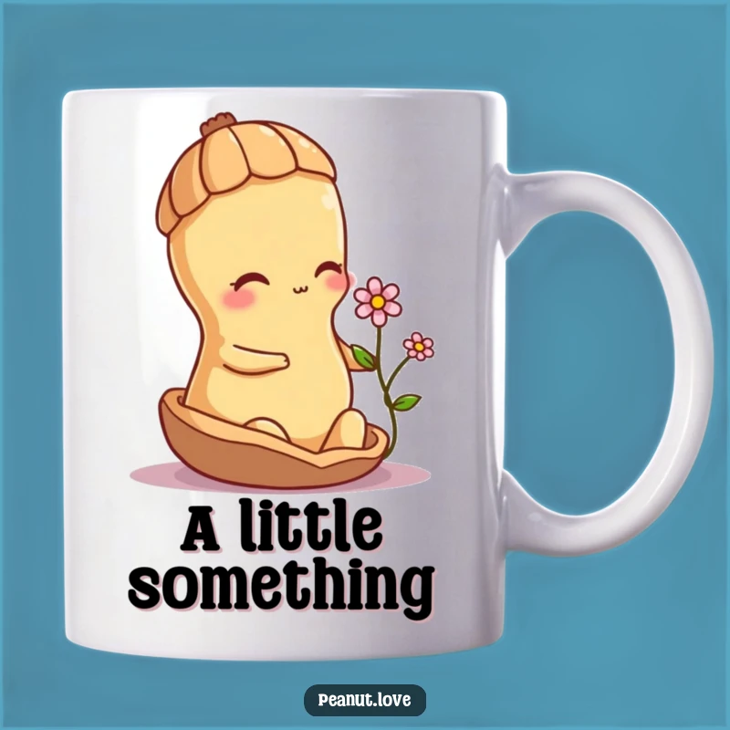Funny Shy Peanut Flower Mug - Sweet & Gentle Character Gift