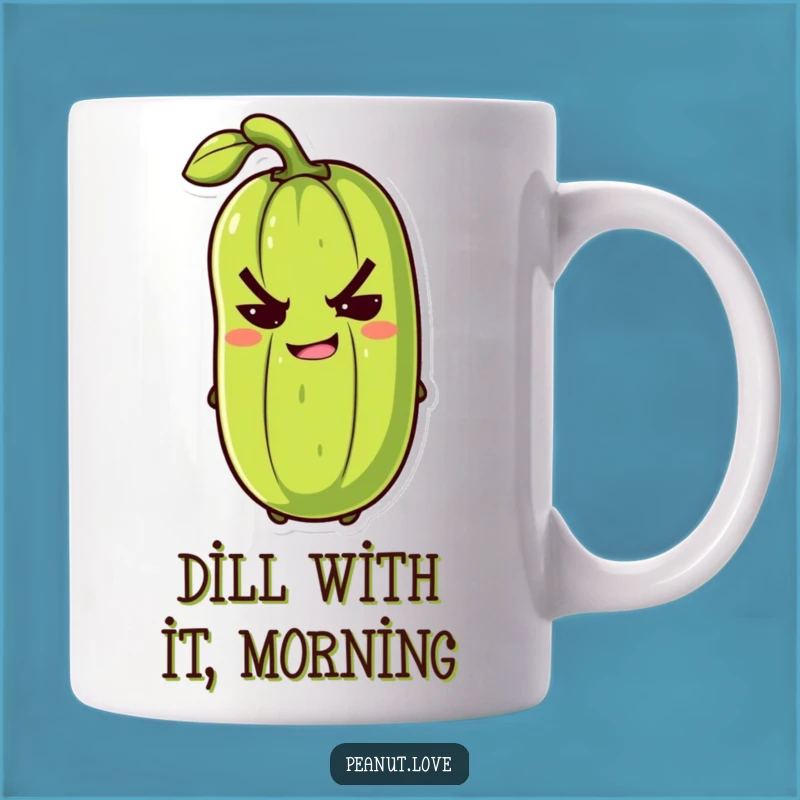 Funny Winking Pickle Mug: A Sassy Gift for Dill-ightful People