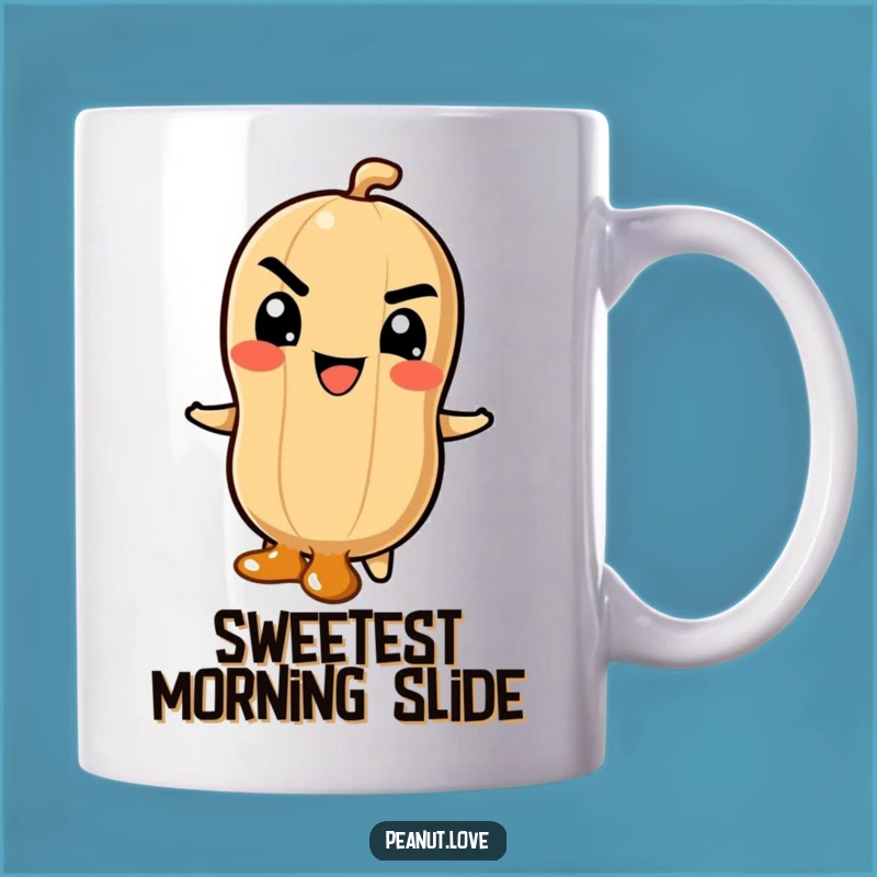 Mischievous Slide Funny Mug - Caramel Peanut Adventure