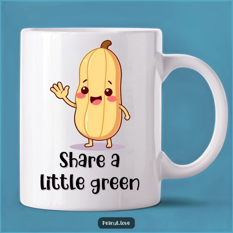 Funny Friendly Peanut Mug: Nutty Kindness Gift for Gentle Souls