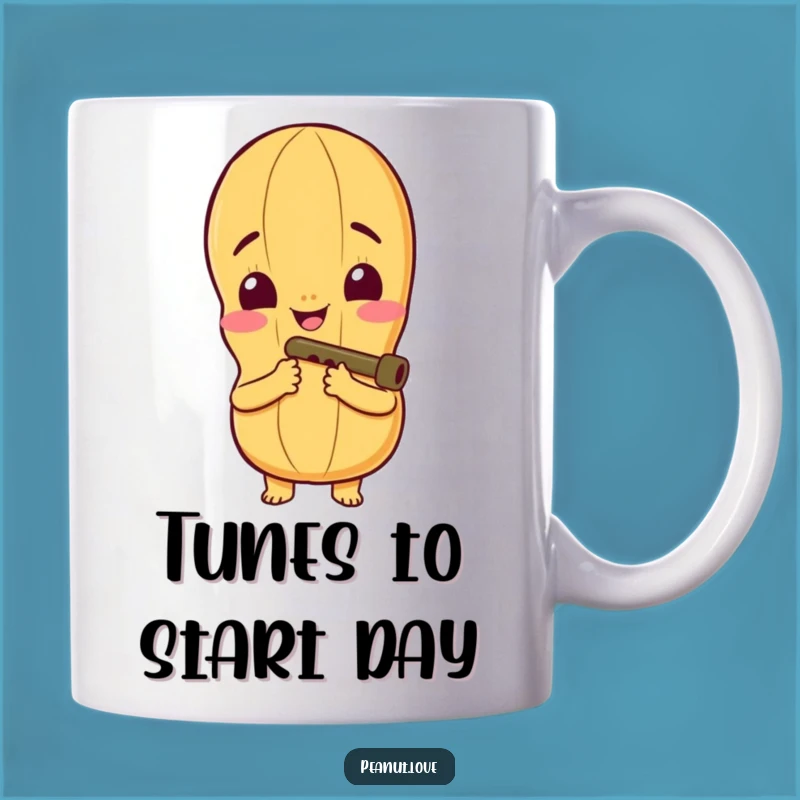 Happy Tunes Funny Mug - Peanut Kazoo Player Gift