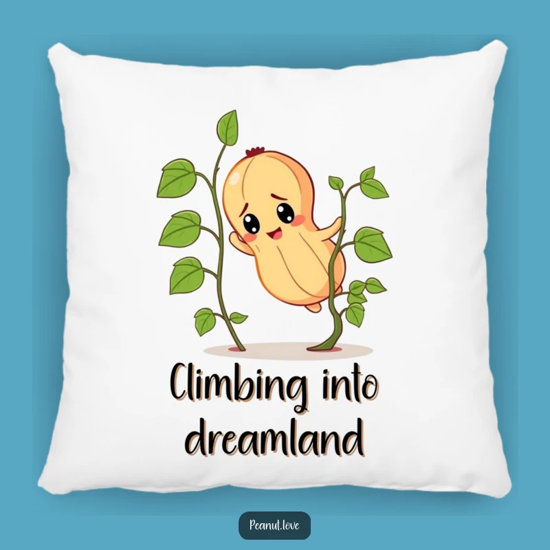 Funny Determined Peanut Pillow: Tiny Vine Climb, Perfect Motivating Gift