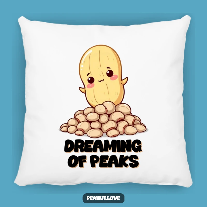 Funny Determined Peanut Pillow - Comfy Support for Your Ambitious Goals