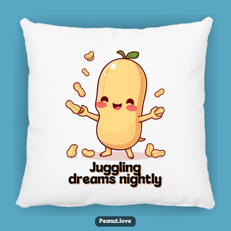Funny Kawaii Peanut Juggling Pillow - Comfy Cuddles with a Hilarious Twist
