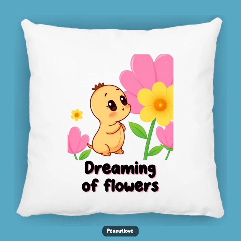 Funny Peanut Flower Pillow: Cozy Curiosity - A Delightful Funny Gift for Relaxation!