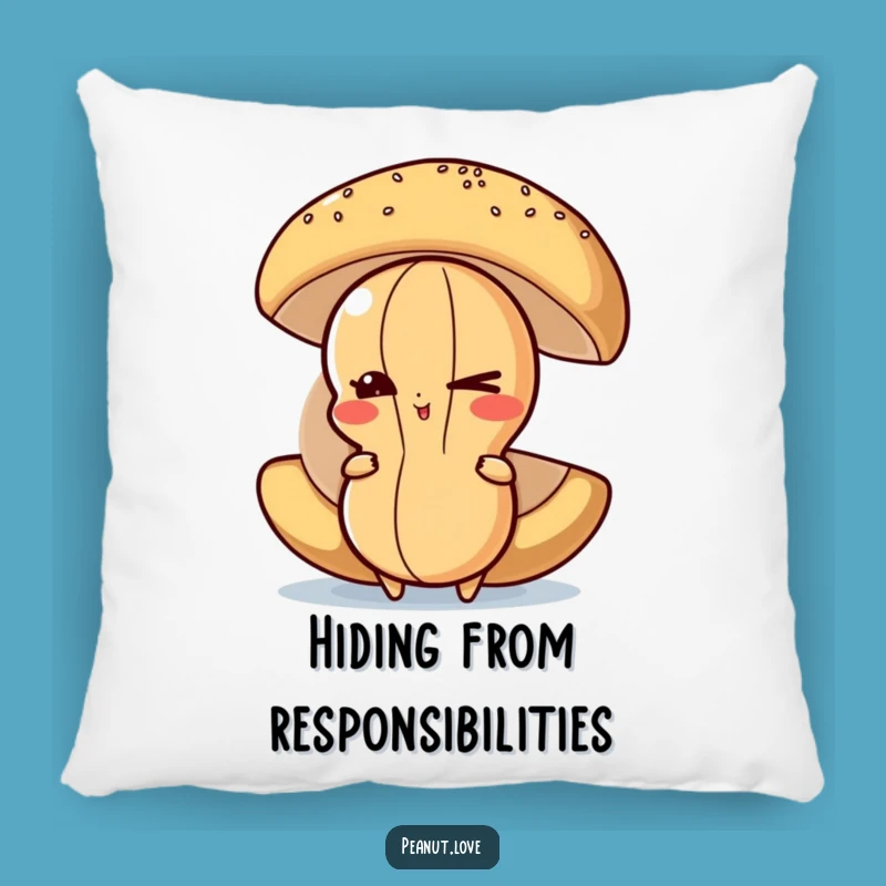 Funny Peanut Hide Pillow: Cozy Mischief - A Delightful Funny Gift for Lounging!