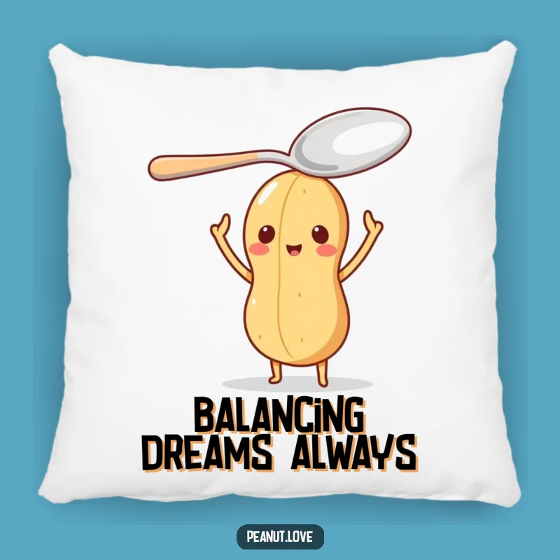 Funny Peanut Steady Pillow: Character Cushion for Balanced Relaxation
