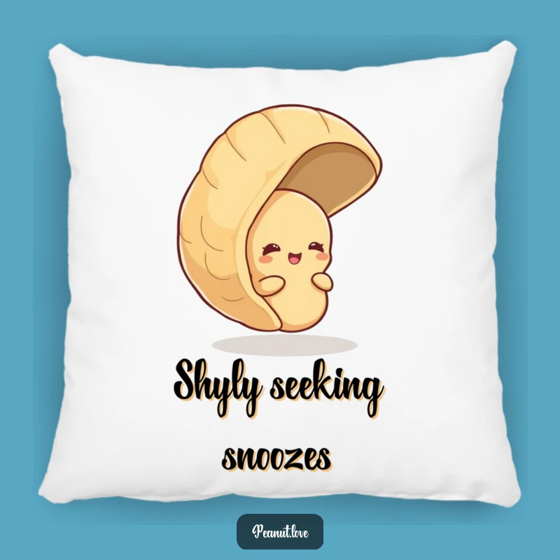 Funny Shy Peanut Pillow: Cozy Giggle Cushion, Decorative & Hilarious, Great Funny Gift