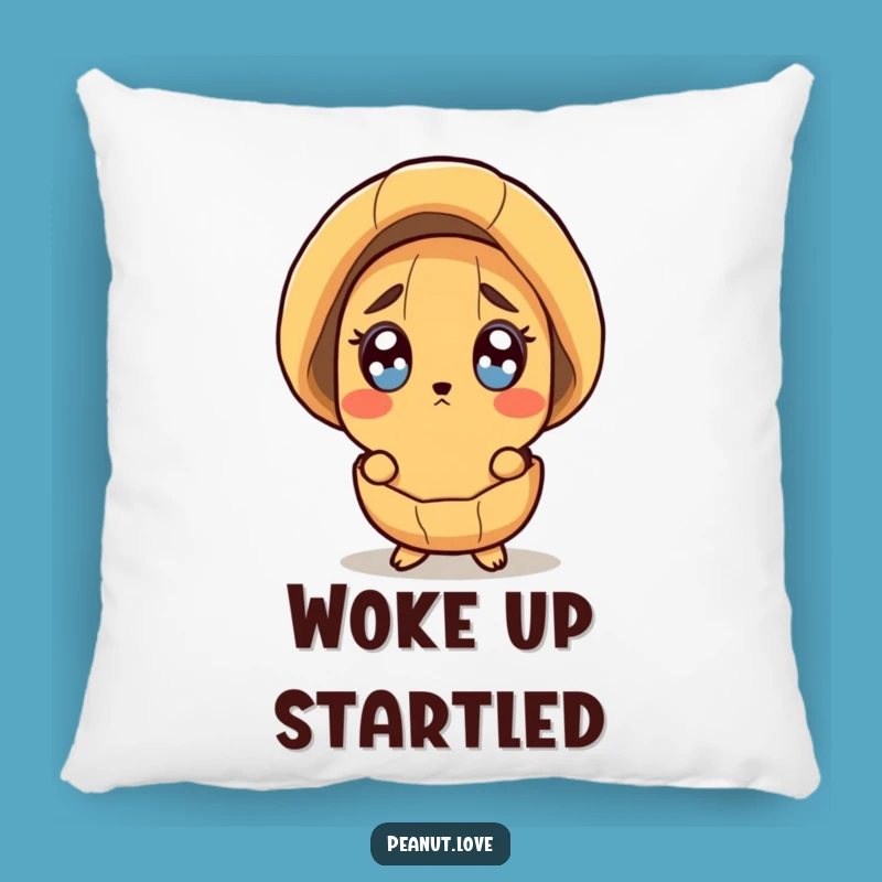 Funny Surprised Peanut Pillow - Cozy Shock, Perfect Accent Pillow Gift