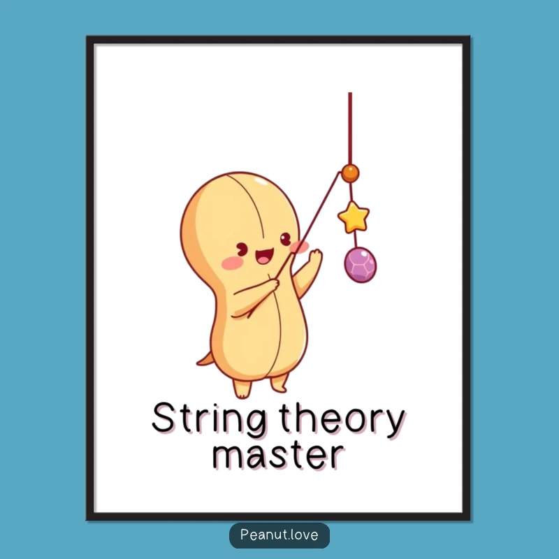 Funny Playful Peanut Digital Art: Playful Chase Download, Instant Funny Gift