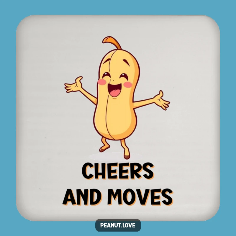 Funny Dancing Peanut Coasters - Groove-Proof Your Surfaces