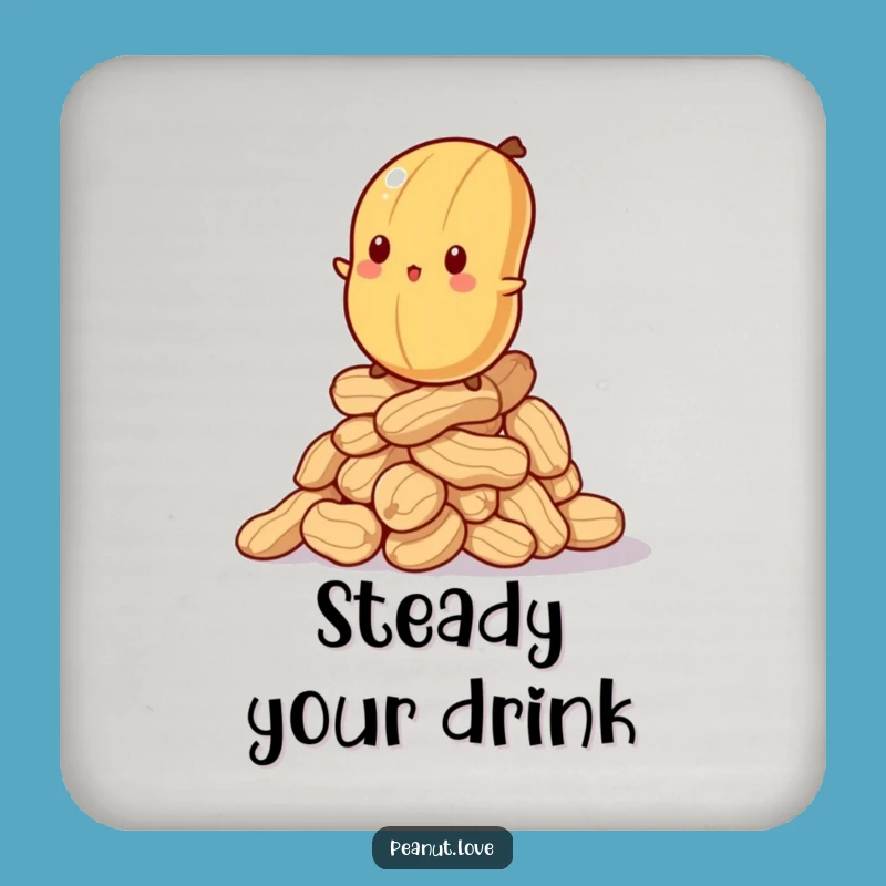 Funny Wobbly Peanut Coaster: Balancing Protector, Stylish & Hilarious, Perfect Funny Gift
