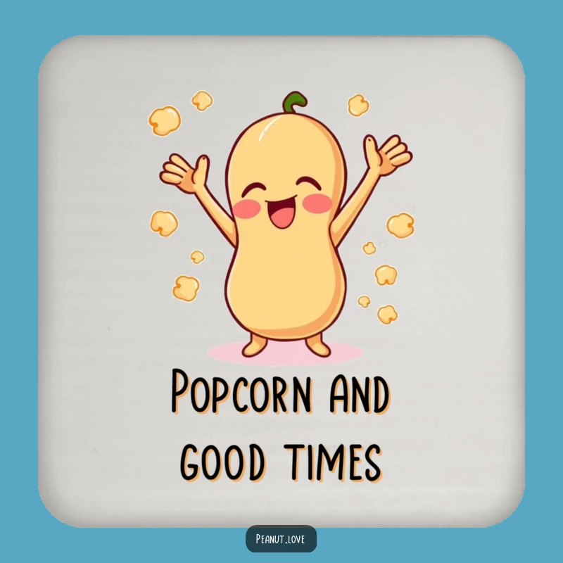 Funny Giggling Peanut Coaster - Protect Surfaces Snack Cartoon Gift