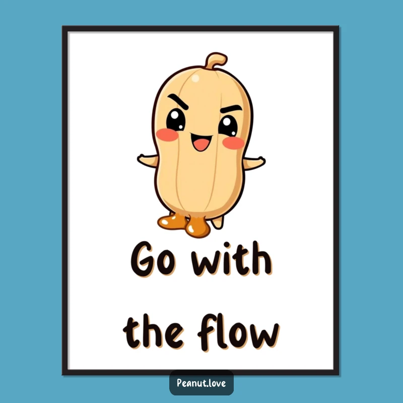 Caramel Thrills Funny Poster - Peanut Slide Art