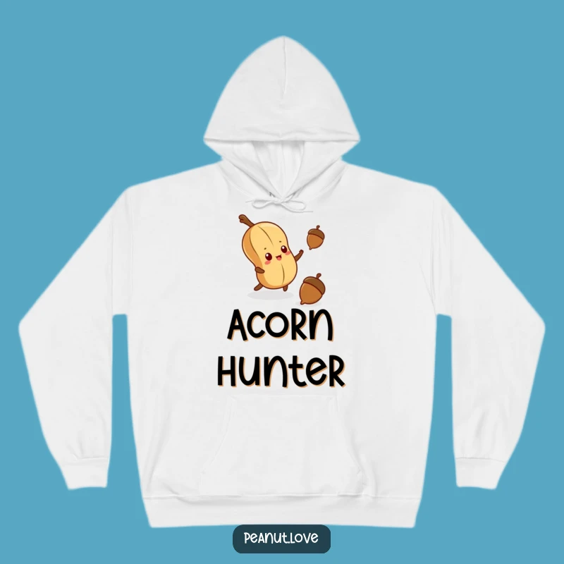 Cozy Funny Peanut Hoodie - Determined Pursuit of Delicious Acorns