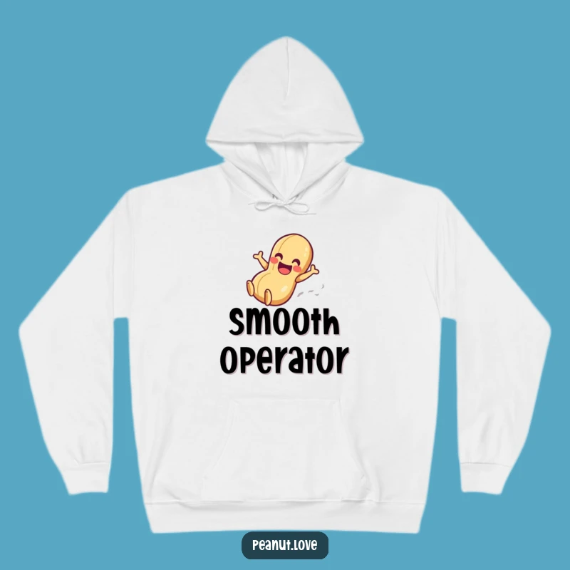 Funny Peanut Slider Hoodie: Cozy & Gleeful Character, Great Funny Gift