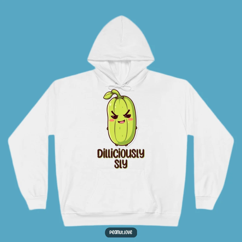 Funny Winking Pickle Hoodie: Stay Cozy and Cheeky