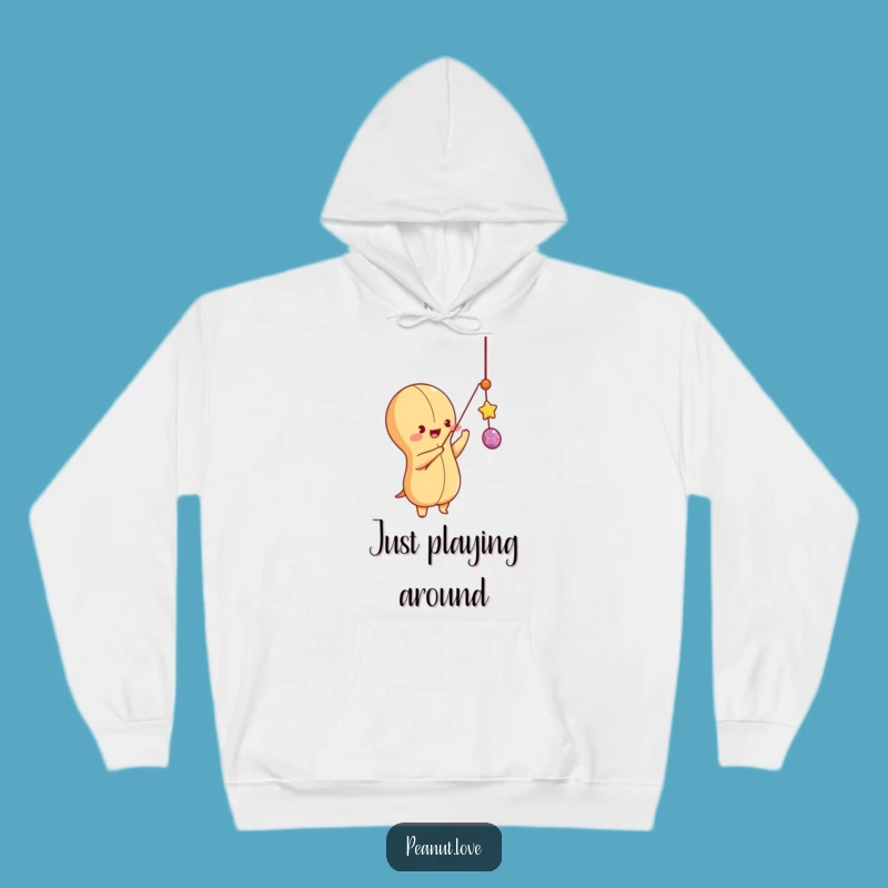 Funny Playful Peanut Hoodie: Cozy Playtime Wear, Ultimate Warm Funny Gift
