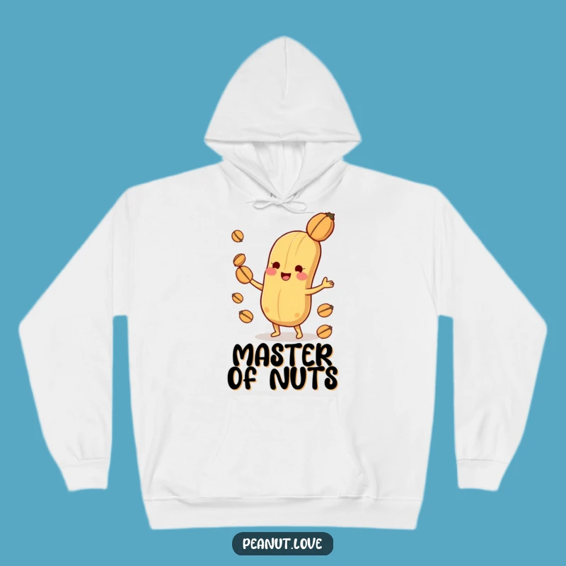 Funny Playful Peanut Hoodie: Nut Juggling Fun, Perfect Joyful Gift