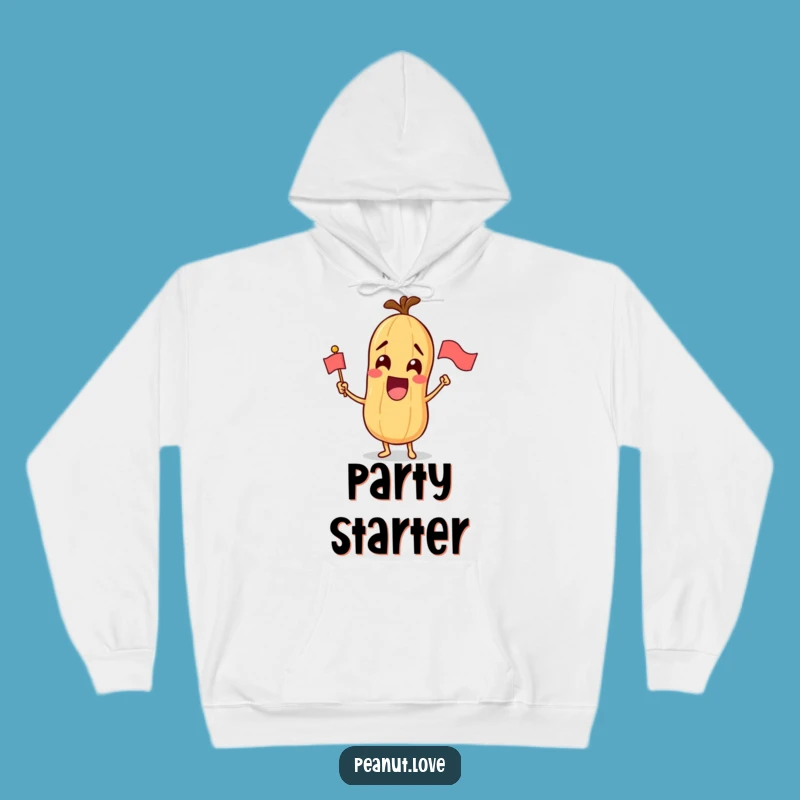 Cozy Funny Excited Peanut Hoodie - Ultimate Celebration Gear