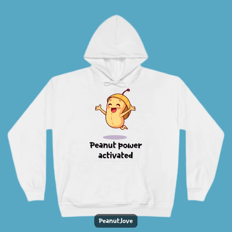 Funny Joyful Peanut Hoodie: Exciting Jumping Nut Warmth, Perfect Cheerful Gift