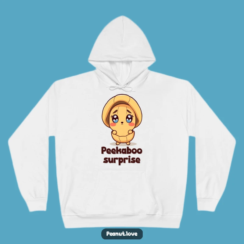 Funny Surprised Peanut Hoodie - Cozy Shock, Perfect Gift for Startled Friends