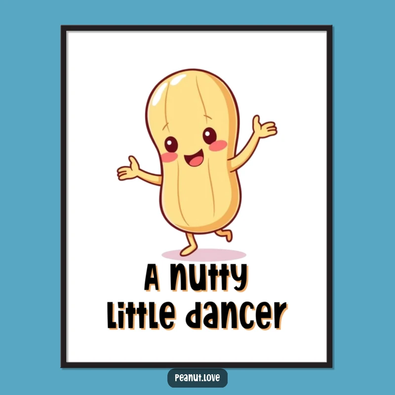Free Printable Peanut Dance Wall Art: Giggling Downloadable Decor for Cheerful Spaces