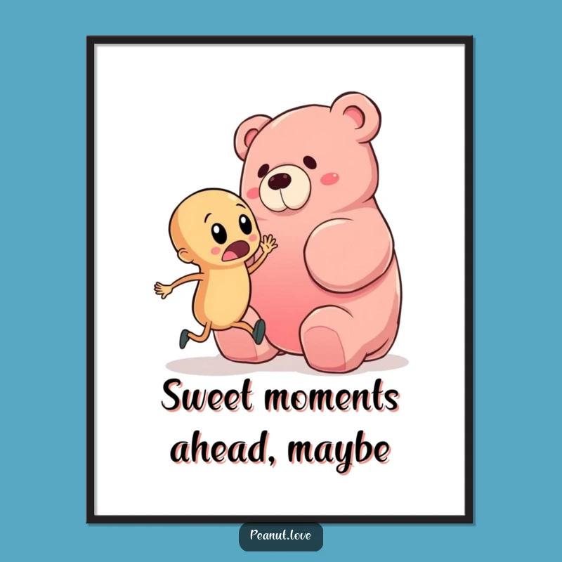 Free Printable Wall Art: Peanut Gummy Bear Mishap - Quirky Downloadable Decor