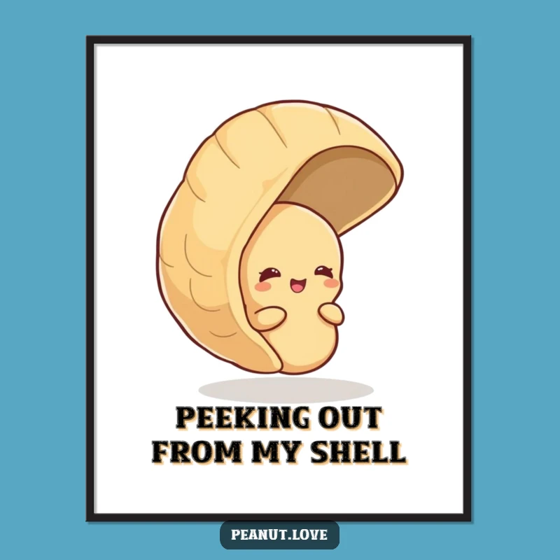 Add a touch of shy sweetness and humor to your walls with this free printable art. Easy to print at home for instant charm.