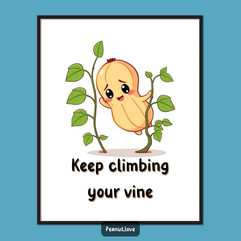 Determined Peanut Free Printable Wall Art: Tiny Vine Climbing for Inspiration!