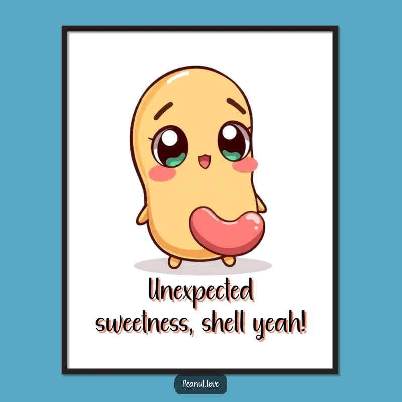 Quirky Free Printable Wall Art: Jellybean Surprise Peanut, Downloadable Fun Decor