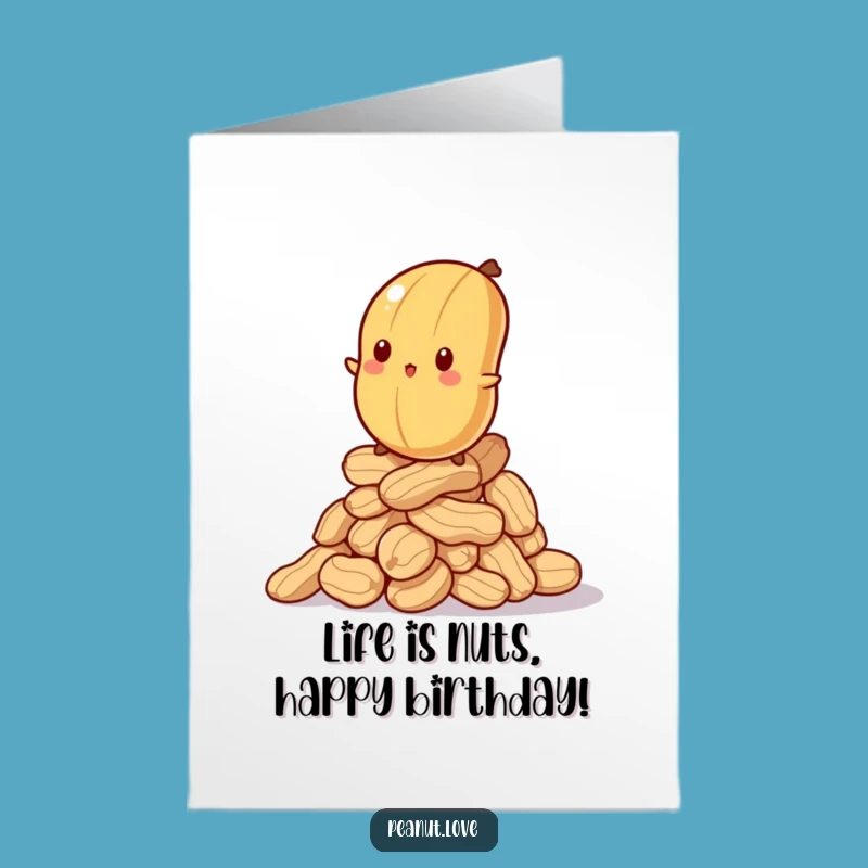 Free Printable Birthday Card: Wobbly Peanut Balance, Hilarious Downloadable Gift!