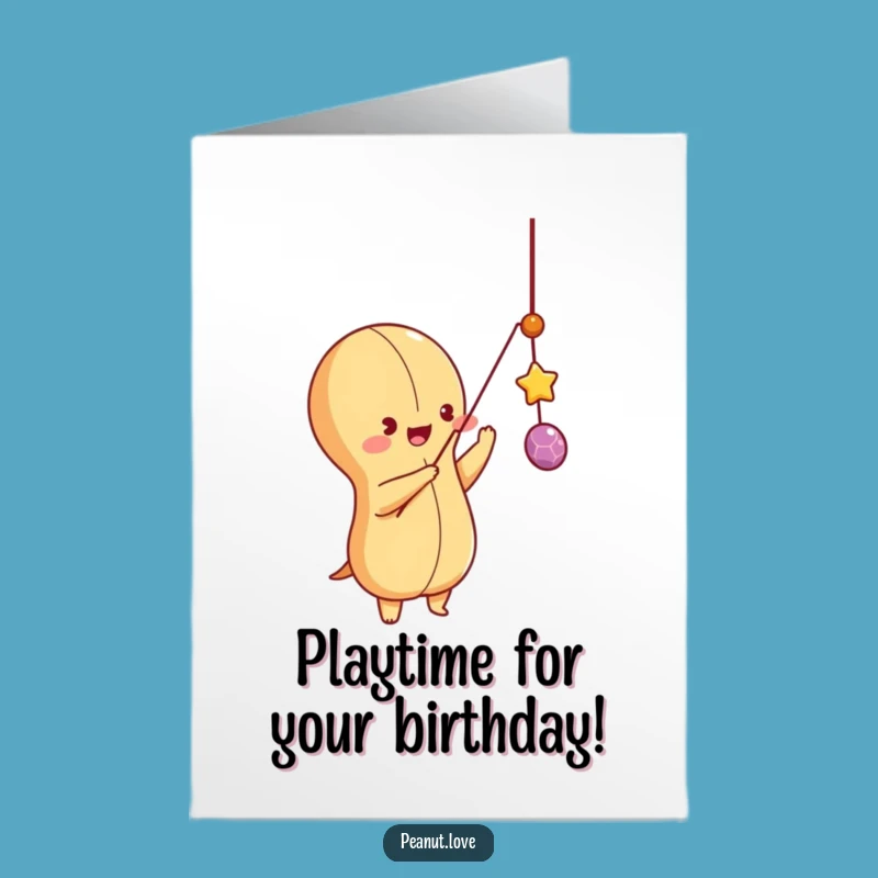 Free Printable Playful Peanut Birthday Card - Fun Downloadable Gift