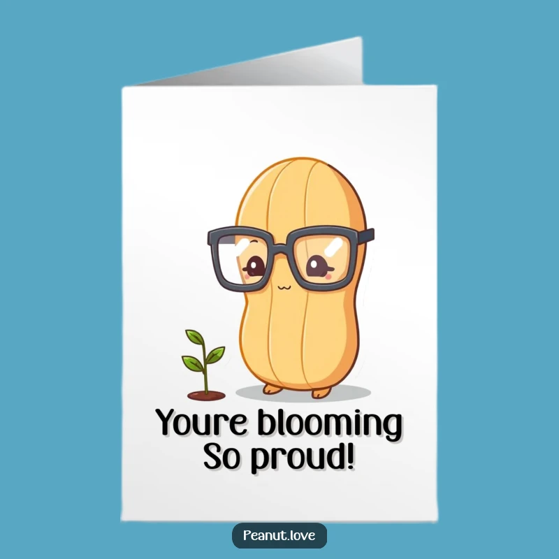 Free Printable Congrats Card: Hilarious Peanut Gardener, Perfect Downloadable Gift!
