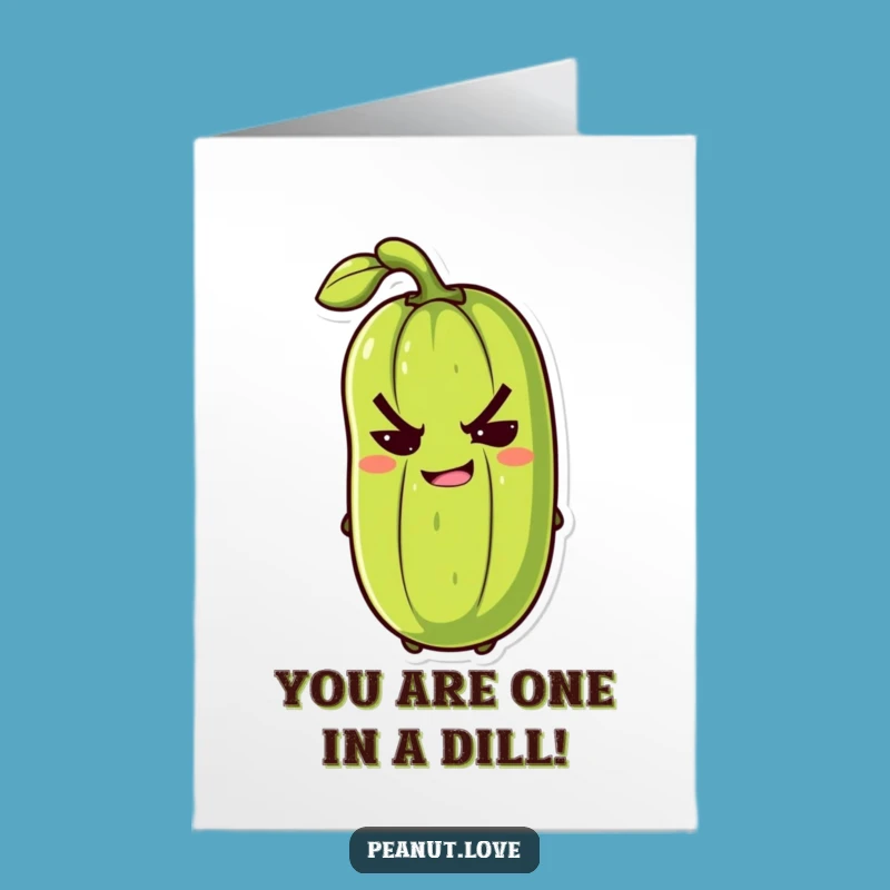 Free Printable Pickle Congrats Card: Sassy Winking Design for a Dill-ightful Celebration